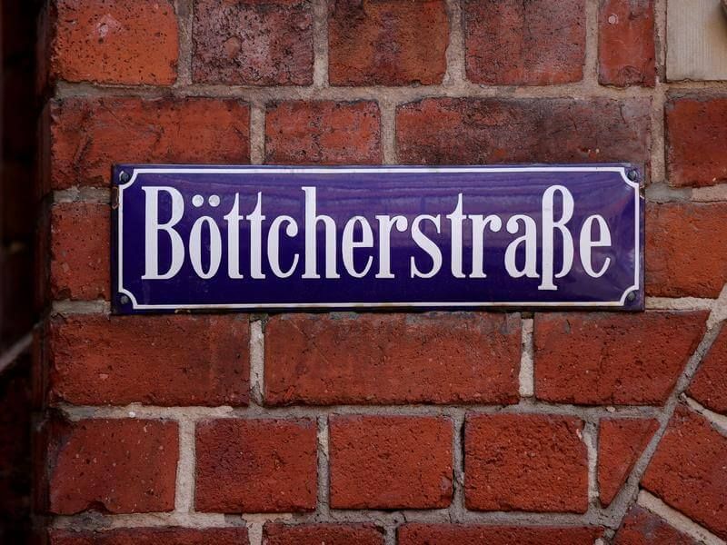 Schild Bremer Böttcherstraße von Friedemann Vogel